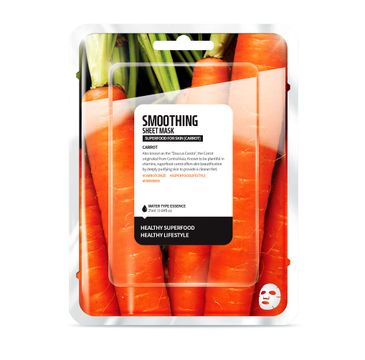 Superfood For Skin Smoothing Sheet Mask - wygładzająca maseczka do twarzy Marchewka 25 ml