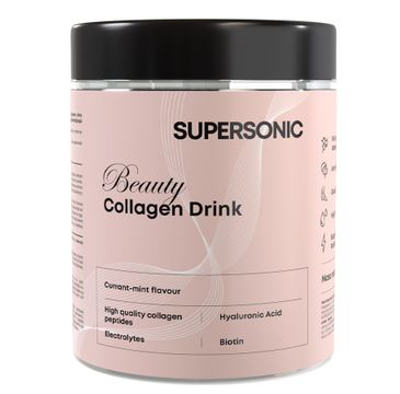 Supersonic Beauty Collagen Drink kolagen w proszku Porzeczka-Mięta suplement diety 185g