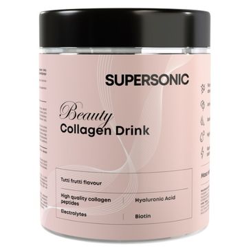 Supersonic Beauty Collagen Drink kolagen w proszku Tutti Frutti suplement diety 185g
