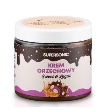 Supersonic Sweet&Legal orzechowy krem proteinowy o smaku czekolady i karmelu z kawałkami orzechów 160g