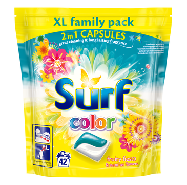 Surf Color Fruity Fiesta & Summer Flowers kapsułki do prania do koloru 42szt