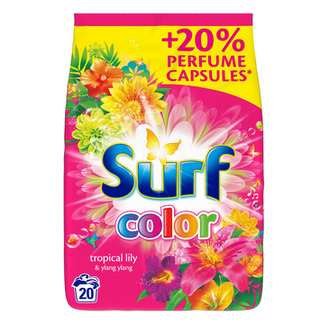 Surf Color Tropical Lily & Ylang Ylang proszek do prania do koloru 1,3kg