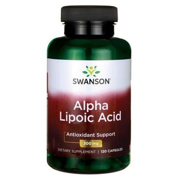 Swanson ALA Kwas Alfa Liponowy 300mg suplement diety 120 kapsułek