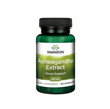 Swanson Ashwagandha Extract 450mg suplement diety 60 kapsułek