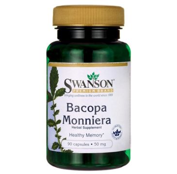 Swanson Bacopa Monniera 10:1 Extract suplement diety 50mg 90 kapsułek