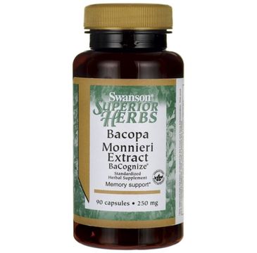 Swanson Bacopa Monniera Extract Bacognize 250mg suplement diety 90 kapsułek