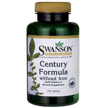 Swanson Century Formuła Bez Żelaza suplement diety 130 tabletek