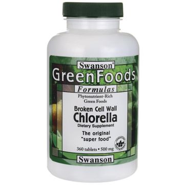 Swanson Chlorella 500mg suplement diety 360 tabletek