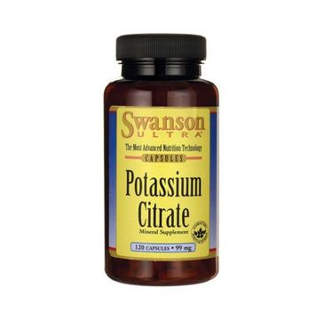 Swanson Cytrynian Potasu 99mg suplement diety 120 kapsułek