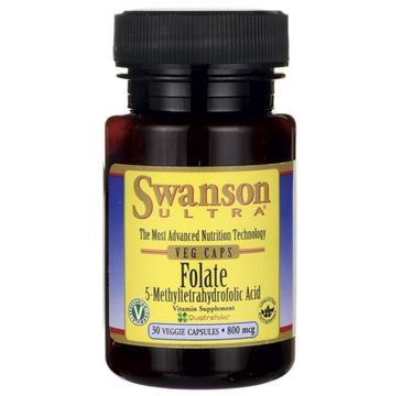 Swanson Folian Quatrefolic 800mg suplement diety 30 kapsułek