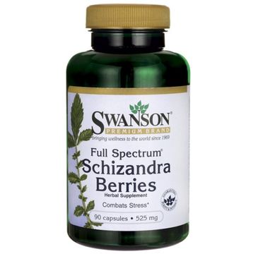 Swanson FS Schizandra Cytryniec Chiński 525mg suplement diety 90 kapsułek