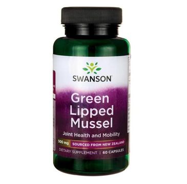 Swanson Green Lipped Mussel 500mg suplement diety 60 kapsułek