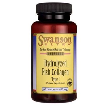 Swanson Hydrolizowany Kolagen z Ryb Typ I 400mg suplement diety 60 kapsułek