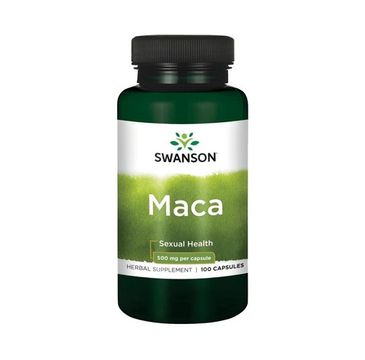 Swanson Maca 500mg suplement diety 100 kapsułek