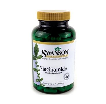 Swanson Niacyna 250mg suplement diety 250 kapsułek