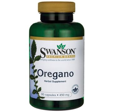 Swanson Oregano Leaf 450mg suplement diety 90 kapsułek