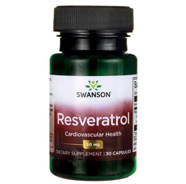 Swanson Resweratrol 50mg suplement diety 30 kapsułek