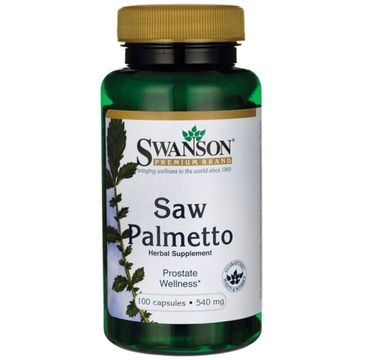 Swanson Saw Palmetto 540mg suplement diety 100 kapsułek