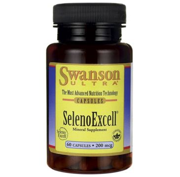 Swanson Selenoexcell Naturalny Selen 200µg suplement diety 60 kapsułek