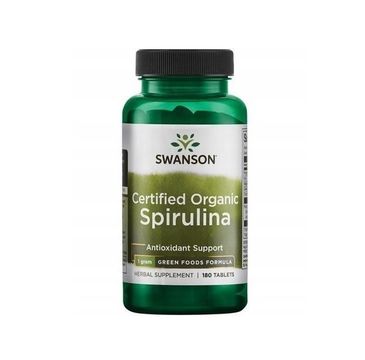 Swanson Spirulina Organiczna suplement diety 180 tabletek