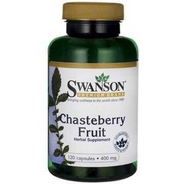 Swanson Vitex Chasteberry Niepokalanek 400 mg suplement diety 120 kapsułek