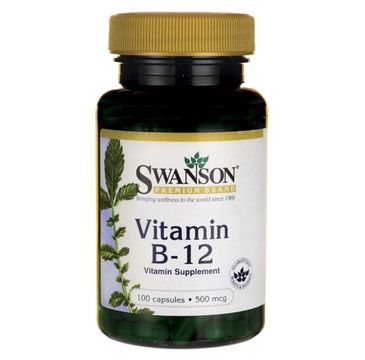 Swanson Witamina B12 500µg suplement diety 100 kapsułek