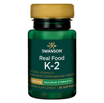 Swanson Witamina K2 Naturalna 200µg suplement diety 30 kapsułek