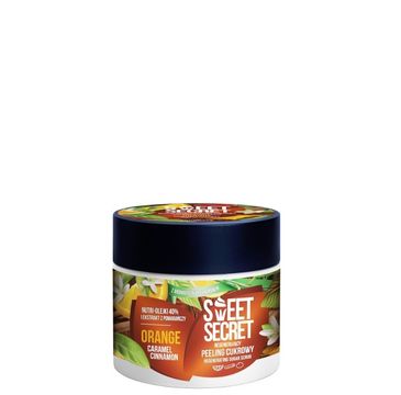 Sweet Secret regenerujący peeling cukrowy do ciała Pomarańcza z Karmelem i Cynamonem 200 g