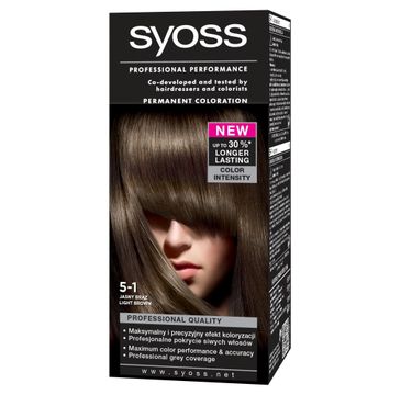 Syoss farba do każdego typu włosów jasny brąz nr 5-1 140 ml