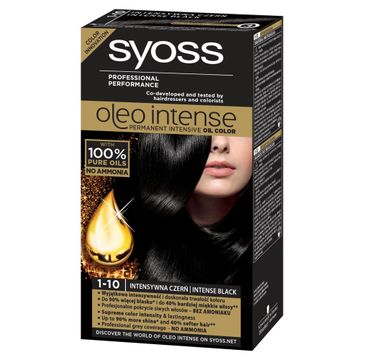 Syoss farba do każdego typu włosów oleo 1-10 intensywna czerń 50 ml