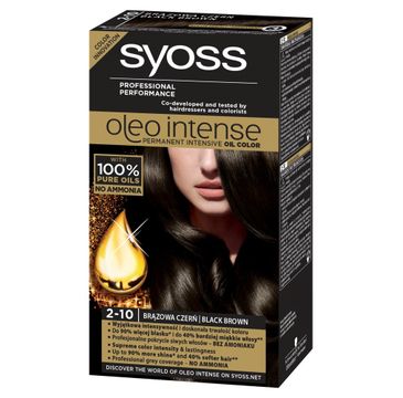 Syoss farba do każdego typu włosów oleo 2-10 brązowa czerń 50 ml