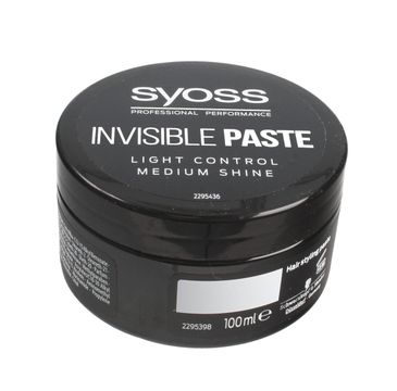 Syoss pasta do włosów Invisible 100 ml