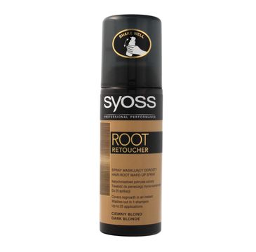 Syoss Root Retoucher spray maskuj膮cy odrosty ciemny blond 120 ml