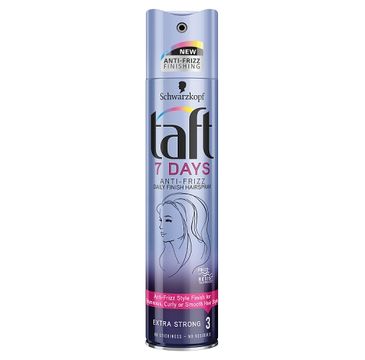 Taft 7 Days Anti-Frizz Hairspray lakier do włosów w sprayu Extra Strong 250ml