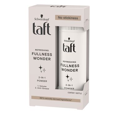 Taft Fullness Wonder 2w1 puder do włosów nadający objętość i odświeżenie 10g