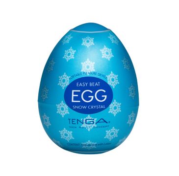 Tenga Easy Beat Egg Snow Crystal jednorazowy masturbator w kształcie jajka