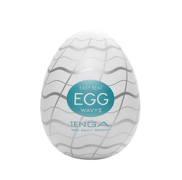 TENGA Easy Beat Egg Wavy II jednorazowy masturbator w kształcie jajka