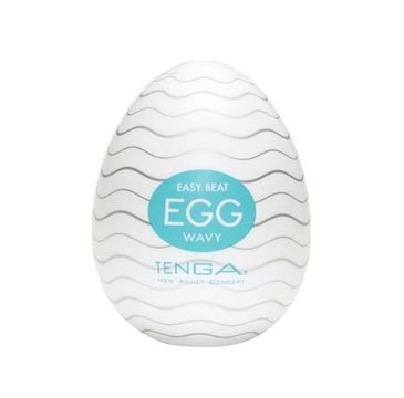 TENGA Easy Beat Egg Wavy jednorazowy masturbator w kształcie jajka