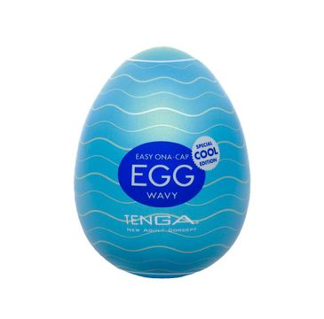 TENGA Easy Ona-Cap Egg Wavy Cool Edition chłodzący jednorazowy masturbator w kształcie jajka