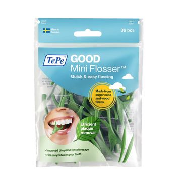 TePe GOOD Mini Flosser ekologiczne mini flossery z nicią dentystyczną (36 szt.)
