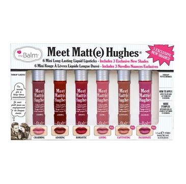 The Balm Meet Matt(e) Hughes zestaw mini pomadek w płynie #3 6x1.2ml