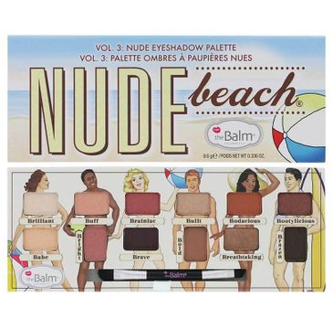 The Balm Nude Beach Eyeshadow Palette paletka cieni do powiek 9,6g