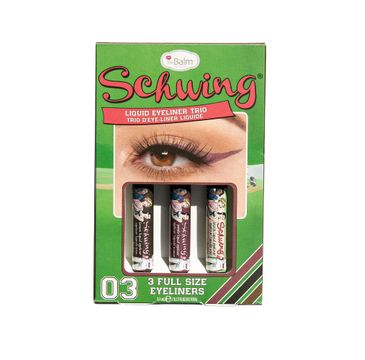 The Balm Schwing Liquid Eyeliner Trio zestaw eyelinerów w płynie (3 x 1.7 ml)