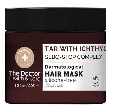 The Doctor Health & Care maska do włosów przeciw przetłuszczaniu Dziegieć + Ichthyol + Sebo-Stop Complex (295 ml)