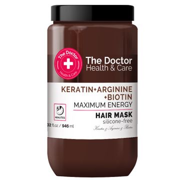The Doctor Health & Care maska do włosów wzmacniająca Keratyna + Arginina + Biotyna (946 ml)