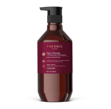 Theorie Sage Fig & Manuka Thickening Shampoo szampon zwiększający objętość do włosów cienkich i normalnych (400 ml)