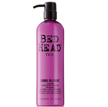 Tigi Bed Head Dumb Blonde Shampoo For Chemically Treated Hair szampon do włosów blond z pompką 750ml