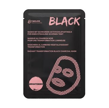 Timeless Truth Mask Radiant Transforming Black Charcoal Mask rozświetlająco-nawilżająca maseczka węglowa (30 ml)