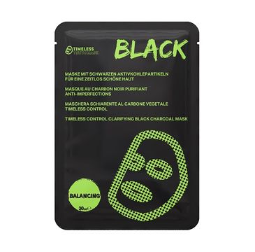 Timeless Truth Mask Timeless Control Clarifying Black Charcoal Mask ponadczasowa oczyszczająca maseczka węglowa (30 ml)