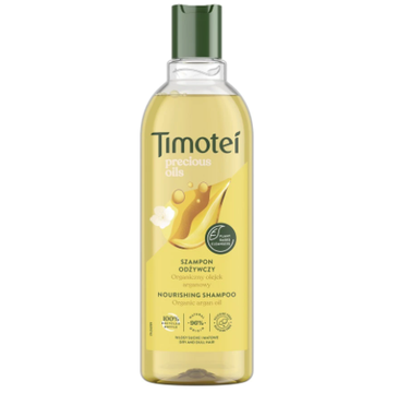 Timotei Precious Oils szampon odżywczy do włosów suchych i matowych z organicznym olejkiem arganowym (400 ml)